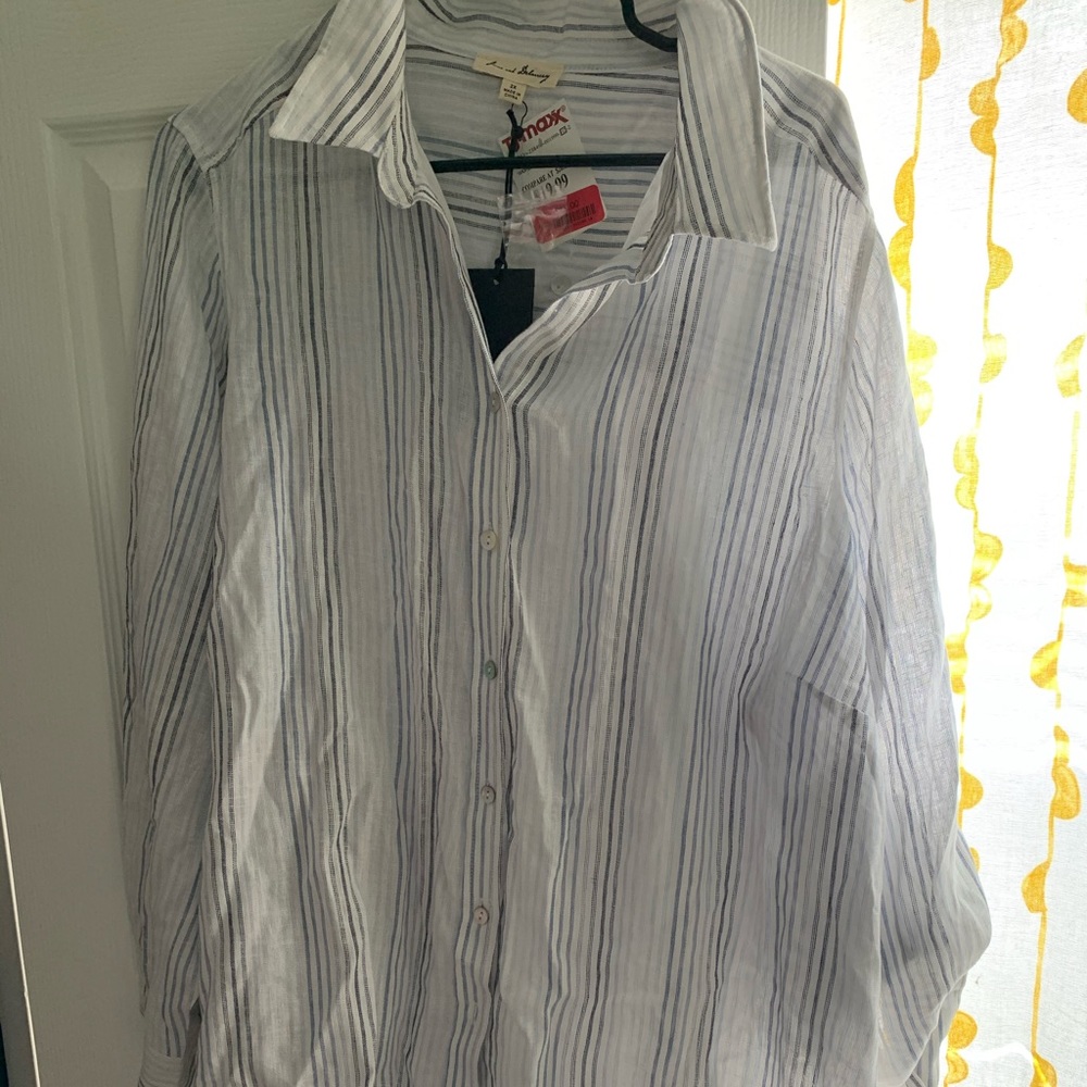Jane and Delancey Linen shirt NWT